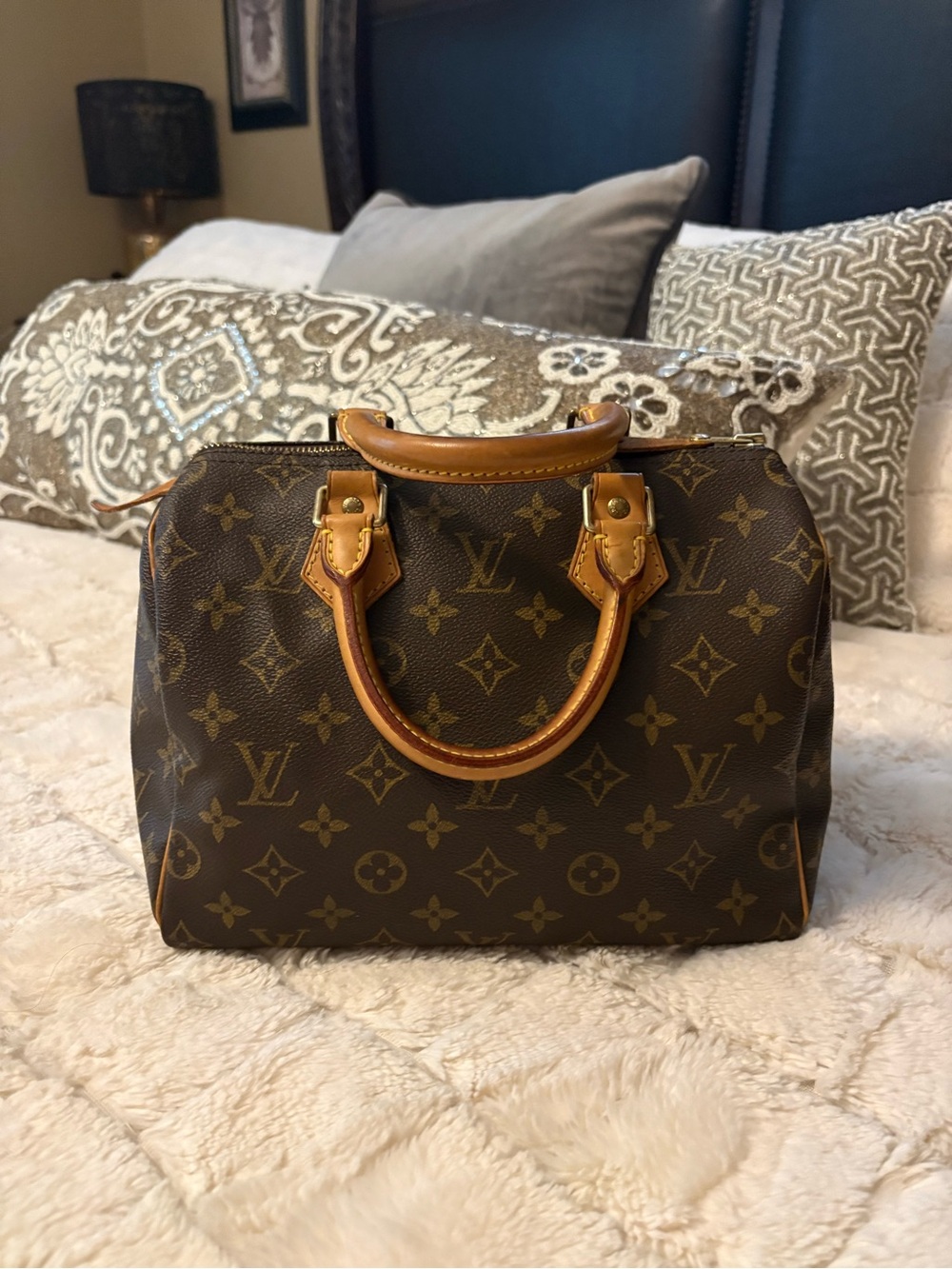 Louis Vuitton Brown Monogram Speedy 25